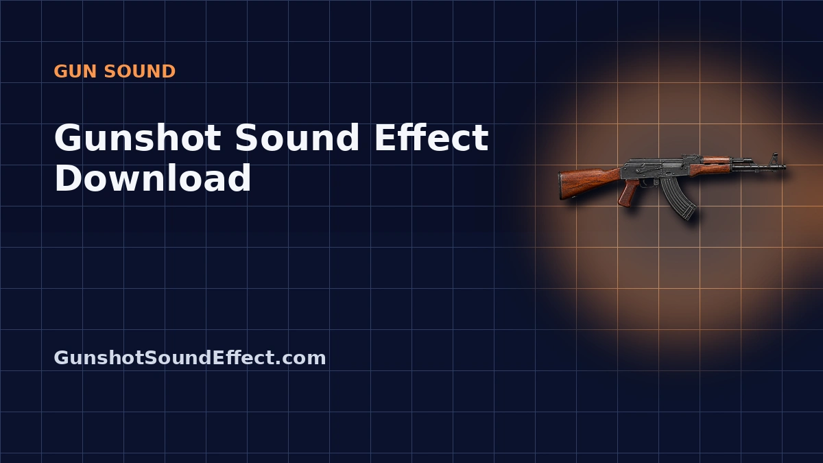 Gunshot Sound Effect Download: MP3 & WAV Options