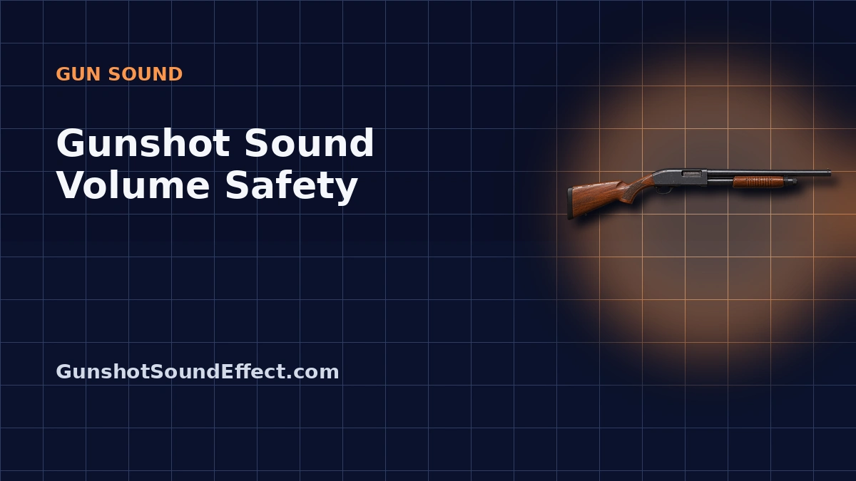 Gunshot Sound Volume Safety for Headphones and Speakers