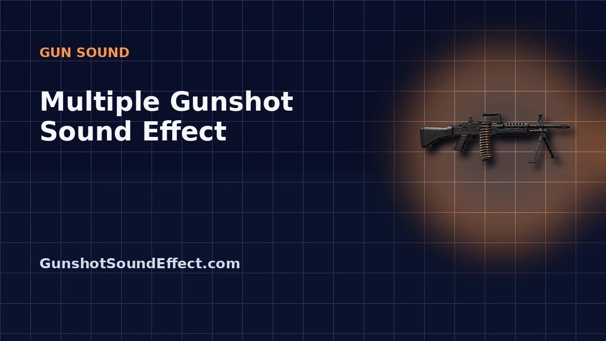 Multiple Gunshot Sound Effect: Bursts, Sequences and Timing